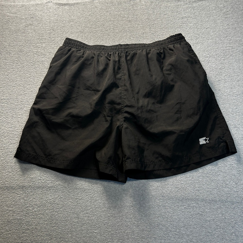 Basketball Shorts Mens XL Black Mesh Lined Athletic Gym Workout Vintage Starter
